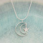 Personalised Secret Message Silver Moon Necklace, thumbnail 3 of 7
