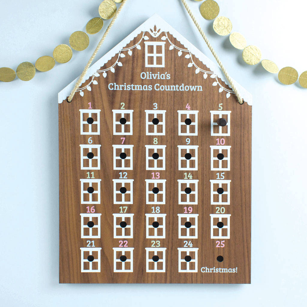 Personalised Advent Calendar House By Create Gift Love 