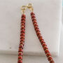 Mens Red Jasper Bead Necklace, thumbnail 2 of 3