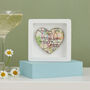 Personalised Miniature Map Framed Heart Gift, thumbnail 12 of 12
