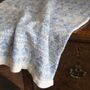 Personalised Lambswool People Baby Blanket Cream/Blue, thumbnail 1 of 5