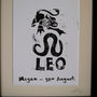 Leo Star Sign Personalised Print, thumbnail 3 of 5