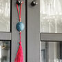 Hanging Cameo Decoration With Tassel In Jesmonite, thumbnail 4 of 8