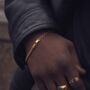 Gold Plated Miami Cuban Link Bracelet Chain For Men, thumbnail 3 of 9
