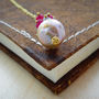 Kasumi Like Pearl Ruby Diamond Labradorite Necklace, thumbnail 1 of 4