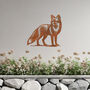 Metal Fox Wall Art Outdoor Garden Decor Rusted Gift Idea, thumbnail 8 of 10