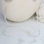 Long Sterling Silver And Pearl Necklace, thumbnail 7 of 10