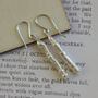 Sterling Silver Long Pearl Earrings, thumbnail 2 of 5