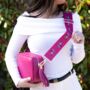 Fuchsia Pink Dressage Horse Bag Strap | Extra Long Crossbody Replacement Bag Strap, thumbnail 4 of 7