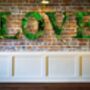 Moss Letters, Wooden Letters For Wedding, thumbnail 1 of 5