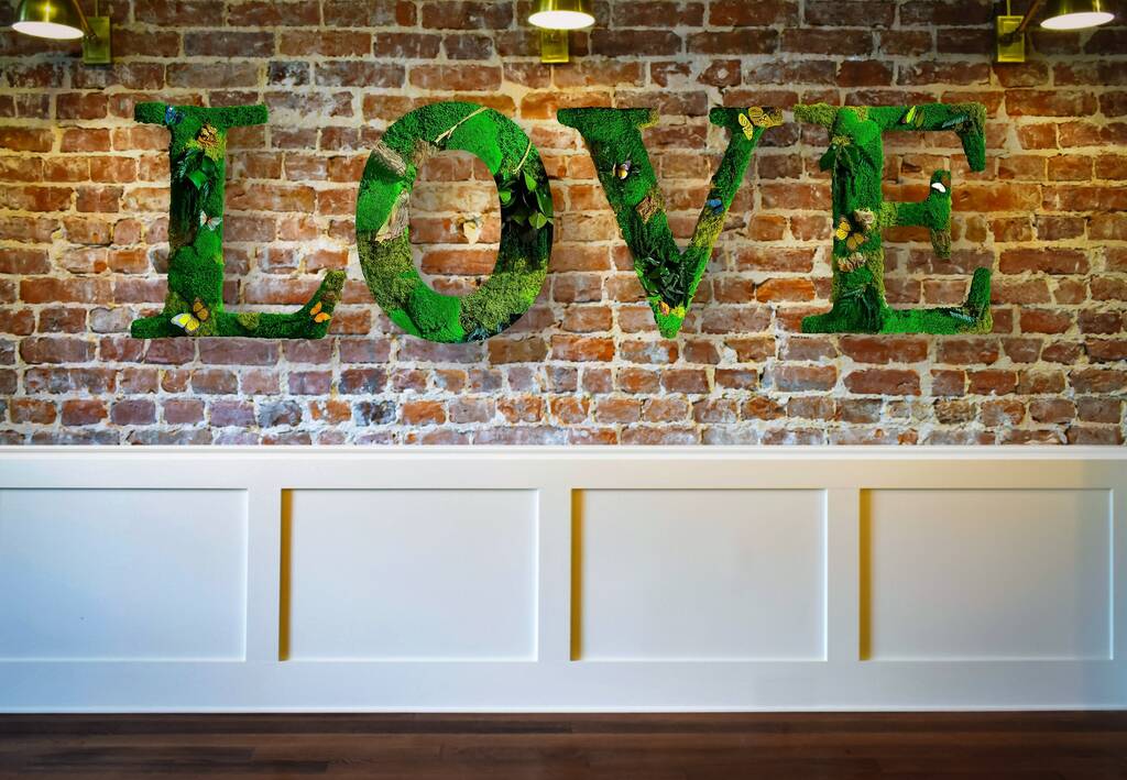 Moss Letters, Wooden Letters For Wedding, 1 of 5