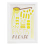 Pasta Please Risograph Print, thumbnail 2 of 3