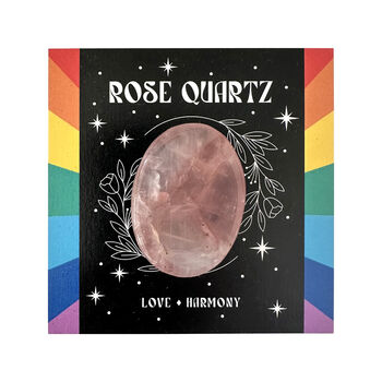 Friendship Gift Boxed Crystal Rose Quartz Thumb Stone, 4 of 5