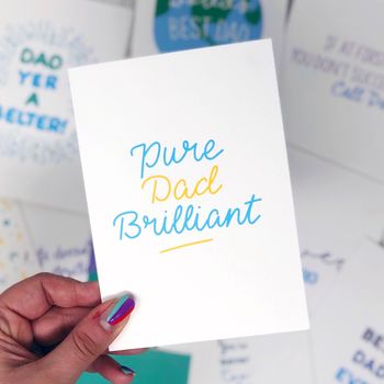 Scottish Father's Day Card 'Pure Dad Brilliant', 3 of 4