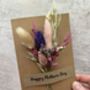 Mothers Day Card With A Posy Of Dried Flowers, thumbnail 4 of 6