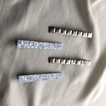 Narrow Barrette Hair Clips 'Wafer', 4 of 10