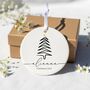 Personalised Minimalist Christmas Tree Bauble, thumbnail 7 of 9