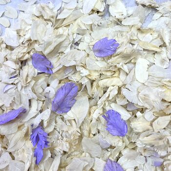 Ivory And Lilac Wedding Confetti | Biodegradable Petals, 2 of 3