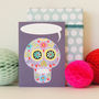 Personalised Day Of The Dead Skull Card, thumbnail 3 of 6