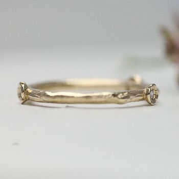 Wild Flower Diamond Wedding Ring, 2 of 4