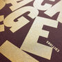 Come Back Stronger Typographic Screen Print, thumbnail 5 of 6