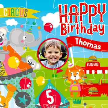 Personalised Circus Friends Birthday Jigsaw Puzzle, 2 of 10