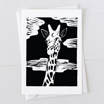 A Pack Of Six Lino Cut Cards By Bird