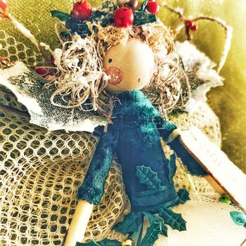 Personalised Christmas Holly Berry Fairy, 8 of 12