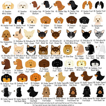 Personalised Cartoon Dog Breed Keyring, 5 of 12