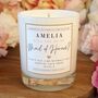 Maid Of Honour Gift Personalised Proposal Candle, thumbnail 1 of 8