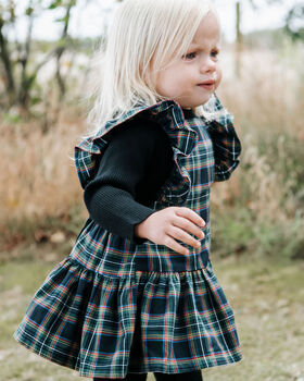 Penelope Dress In Tartan, 3 of 4