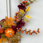 Luxury Autumn Jute Wreath With Mini Gourds And Pumpkins, thumbnail 5 of 6