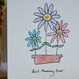 Personalised Flower Family Handmade Card, thumbnail 6 of 6