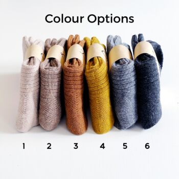 Personalised Autumn Winter Sock Gift Choice Of Six Colours, 3 of 10