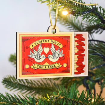 Personalised Matchbox Christmas Tree Decoration, 3 of 7