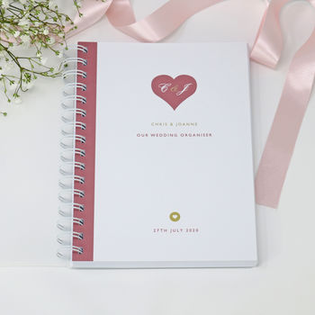 Personalised Heart Wedding Planner Handbook, 9 of 11