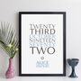 Personalised Special Date Print With Message, thumbnail 3 of 12