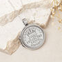 80th Birthday 1945 Sixpence Locket Necklace, thumbnail 2 of 7