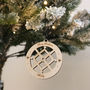 Personalised Snow Crystal Christmas Bauble, thumbnail 2 of 3