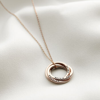 Personalised Russian Ring Necklace, 12 of 12