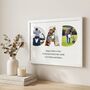 Dad Photo Collage Print Fathers Day Gifts, thumbnail 1 of 9