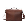 Personalised Leather Yale Clip Up Satchel, thumbnail 7 of 8