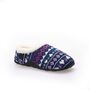 Serena Navy Pink Nordic Women's Slippers Indoor/Garden Shoes, thumbnail 7 of 8