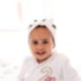 Cherry Birthday Embroidered Personalised Pyjamas Choice Of Ages Available, thumbnail 4 of 9