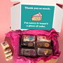 Personalised Six Mini Loaf Cakes Thank You Gift Box, thumbnail 3 of 5