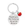 Personalised Teacher Gift Steel Key Ring Set Engraved, thumbnail 1 of 4