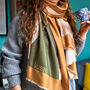 Cashmere Blend Geometric Triangle Scarf, thumbnail 2 of 12