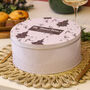 Personalised Black And White Family Christmas Cake Tin, thumbnail 6 of 6