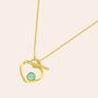 Adah Gold Plated Necklace, thumbnail 3 of 8