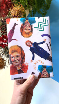 Cilla Inspired Wrapping Paper, Retro Camp 80s Gift Wrap, 4 of 12